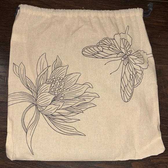 Anuschka Artistic Blue and Red Handbag - Picture 10 of 10